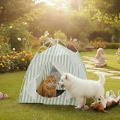 Evcil Hayvan Katlanabilir Oyun Çadırı thumbnail 3