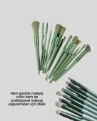 Cilt Dostu Profesyonel Makyaj Fırça Seti Pudra ve Fondöten İçin Uygun thumbnail 3