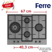 Ferre FryArt&SilentArt-SteamArt BT Sessiz Antrasit Gri Ankastre Set (D082-SA+XE64CPR+ED078-WFA wok) thumbnail 4