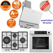 Ferre FryART&SteamART- SilentArt LABB/Sessiz Beyaz Ankastre Set (D081-SA + QEP64CB + ED076-WFA wok) thumbnail 1