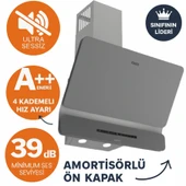 Ferre FryArt&SilentArt VAV / Sessiz Yeni Seri Antrasit Gri Ankastre Set (D082-SA + XE63CPR + LN388) thumbnail 2