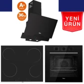 Ferre Notoria  Ultra Sessiz Vitroseramik Elektrikli Ankastre Set (QBL62CS + MS 261+ D063 -SA ) thumbnail 1