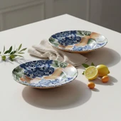 GÜRAL PORSELEN Reno  2 Adet 26 cm Salata Servis & Makarna Kasesi 55501 thumbnail 1