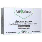 Venatura Vitamin B12 MA Metilkobalamin ve Adenozilkobalamin 30 Tablet - 1