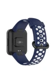 Xiaomi Redmi Watch 2 Spor Delikli Kordon - Lacivert-Beyaz-(5796) thumbnail 2