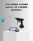 21V Akülü Basınçlı Yıkama Makinesi Çift Akülü ve Hızlı Şarj Özellikli thumbnail 2