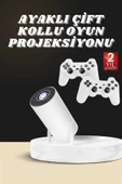 Projeksiyon Cihazı Video Oyun Konsolu Projektör Taşınabilir Ayaklı Çift Kollu 4K Çözünürlüklü thumbnail 3