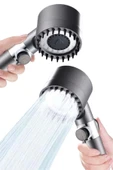 Yeni Nesil Duş Başlığı Paslanmaz Çelik Masaj Etkili Ergonomik Tasarım Su Basınçlı thumbnail 2