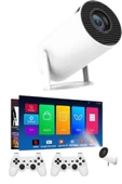 Projeksiyon Cihazı Video Oyun Konsolu Projektör Taşınabilir Ayaklı Çift Kollu 4K Çözünürlüklü thumbnail 3
