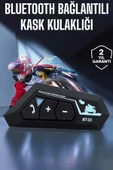 Kask Kulaklık Bluetooth Motosiklet Kulaklık Intercom Su Geçirmez thumbnail 3