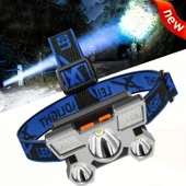 Kafa Lambası Hafif ve Esnek Çift Anahtarlı Far Led Işık thumbnail 2