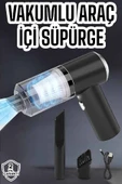 Üflemeli Güçlü Vakumlu Ev Ofis Araç Süpürgesi El Süpürgesi Şarjlı thumbnail 1