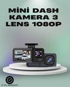 3 Kanallı Araç Kamerası – Full HD 1080P Kayıt, 2” Ekran, Park Gözetimi Desteği thumbnail 1