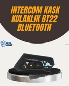Su Geçirmez BT22 Bluetooth Kask Kulaklığı GPS ve Müzik Uyumlu thumbnail 2