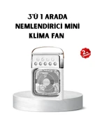 USB Bağlantılı Taşınabilir Mini Klima Fan 500ML Su Hazneli ve Sessiz Çalışma thumbnail 1