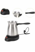 Paslanmaz Çelik Türk Kahvesi Makinesi 6 Fincan Kpasiteli Elektrikli Cezve thumbnail 4