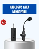 Kablosuz 2.4 GHz Yaka Mikrofonu – 60 m Menzilli, Gürültü Azaltıcı, Şarjlı ve Taşınabilir thumbnail 1