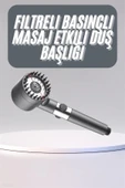 Yüksek Performanslı Masaj Etkili Su Tasarruflu Duş Başlığı Krom Kaplama Uzun Ömürlü thumbnail 3