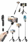 Cep Telefonu Tripod Standı Manyetik Selfie Sopa Bluetooth Uzaktan Kumandalı thumbnail 1
