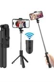 Cep Telefonu Tripod Standı Manyetik Selfie Sopa Bluetooth Uzaktan Kumandalı thumbnail 4