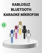 Bluetooth Karaoke Mikrofon – Yüksek Ses Kalitesi, Yankı Efektli, Uzun Ömürlü Pil thumbnail 2