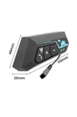 Intercom Bluetooth Kask Kulaklık Motosiklet Kulaklık 5.0 Bluetooth thumbnail 3