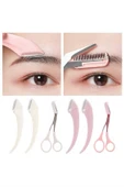 Taraklı Kaş Bıyık Makası Ve Kaş Ustura Seti Kaş Bıyık Tüy Alma Epilasyon Aleti 2'li Set thumbnail 2