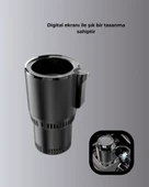 Isıtma Soğutma Özellikli Araç Bardaklığı Çakmak Girişli Akıllı thumbnail 2