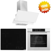 Ferre ve AFM Tech Markalı / NEWO Elektrikli Vitroseramik  Ankastre Set (QBL62CB + V6-04 + FM3301 ) thumbnail 1