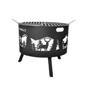 NURGAZ ORMAN ŞÖMİNESİ GEYİK DESEN IZGARALI thumbnail 2