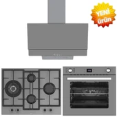 Ferre ve AFM tech Markalı /Grilon Antrasit Ankastre Set ( ED078 -WFA 1'WOK  + FM3407 +  FM7710 ) thumbnail 1