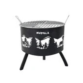 NURGAZ ORMAN ŞÖMİNESİ GEYİK DESEN IZGARALI thumbnail 1