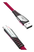 DC16 Micro USB Kablo 1M 2.4A - Kırmızı-(5796) thumbnail 1