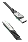 DC16 Micro USB Kablo 1M 2.4A - Siyah-(5796) thumbnail 1