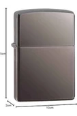 Hediyelik Zarif Zippo Model Siyah Benzinli Çakmak thumbnail 2