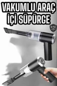 Araç İçi Süpürge Filtreli Şarjlı Süpürge Vakumlu Yıkanabilir thumbnail 3