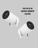 Full HD 4K Destekli Akıllı Projeksiyon – 130 inç Ekran, Uzun Ömürlü Ampul ve Çoklu Giriş thumbnail 4