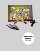 Silinebilir LED Mesaj Tahtası 7 Renkli Kalem Dahil thumbnail 2