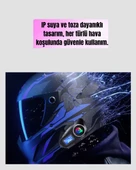 Su Geçirmez Bluetooth 5.3 Kask Kulaklığı 1000mAh Bataryalı thumbnail 4