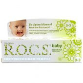 Rocs Baby Papatya Özlü Yutulabilir Dis Macunu 0-3 Yas 35 ml - 1
