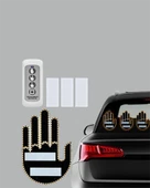 Kablosuz Kumandalı LED Jest Işığı – 3 Modlu Araba Arkası Mesaj Işığı, 203 LED ile Yüksek Parlaklık thumbnail 4