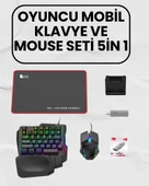 Bluetooth 5.3 Bağlantılı Mobil Oyun Dönüştürücü Set – Klavye + Mouse + Adaptör thumbnail 1