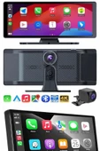 4K 10.2 İnç Çift Kameralı Araç Multimedya Ekranı CarPlay Kablosuz Tüm Cihazlara Uyumlu thumbnail 3