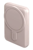 MagPac Mini 10.000 mAh 20W Type-C 15W Kablosuz Şarj - Stant Özellikli Magsafe Powerbank - Pembe thumbnail 1