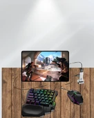 Android Uyumlu Klavye Mouse Oyun Seti – Gecikmesiz Bağlantı, Tak-Çalıştır Özellikli thumbnail 5