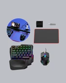 5’i 1 Arada Mobil Oyun Seti Bluetooth 5.3 Klavye Mouse Dönüştürücü Gaming Kit thumbnail 2