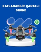 1080P Full HD Katlanabilir Drone Uzun Uçuş Süreli Hafif Tasarım thumbnail 1