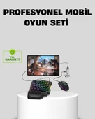 5’i 1 Arada Mobil Oyun Seti Bluetooth 5.3 Klavye Mouse Dönüştürücü Gaming Kit thumbnail 1