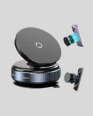 Vakumlu Vantuzlu Mıknatıslı Telefon Tutucu 360 Derece Döner thumbnail 3