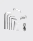 9 Parça Alyan Anahtar Seti Isıl İşlem Görmüş Dayanıklı Çelik thumbnail 3